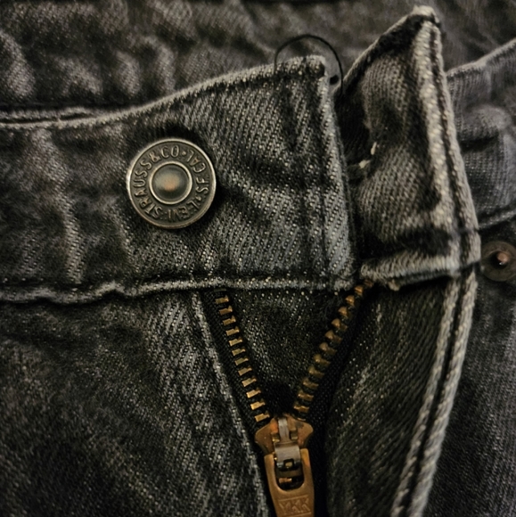 Vintage x 80s “made in Canada” 531 Levi High Waist Black Jean - Picture 7 of 10